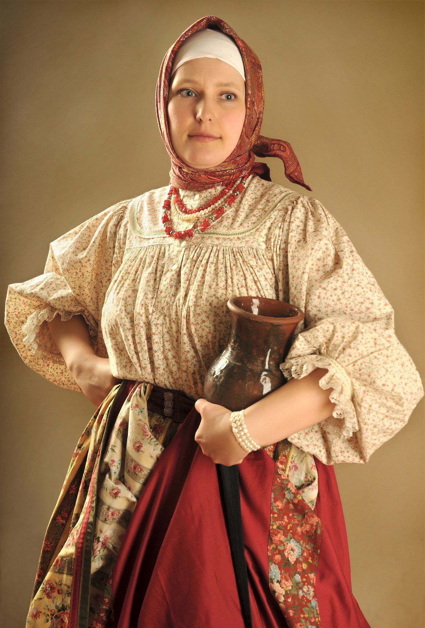 Girls in Slavic costumes in Torreon